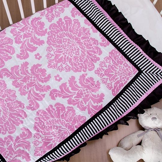 Couture Cot Blanket - Pink