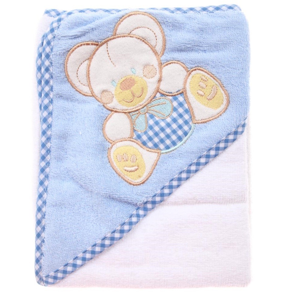 Hooded Towel - Blue Bear