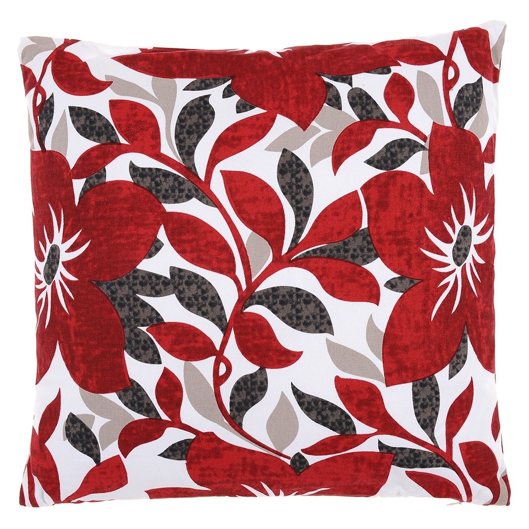 Print Collection Cushion in Poppy 40 x 40cm