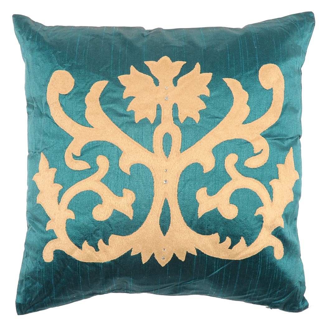 Silk Dupion Collection Cushion in Emerald 40 x 40cm