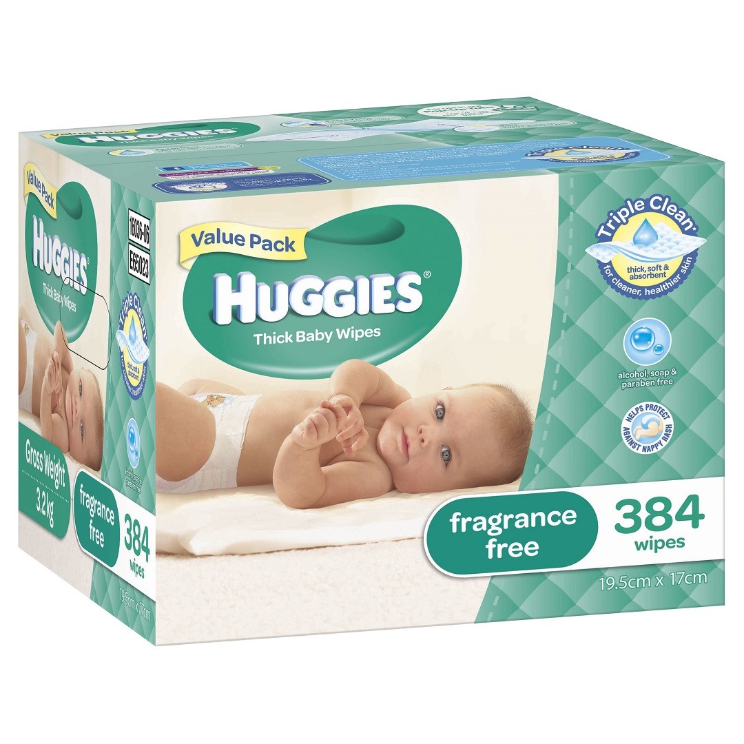 HUGGIES® Baby Wipes Fragrance Free 384pc MEGA PACK