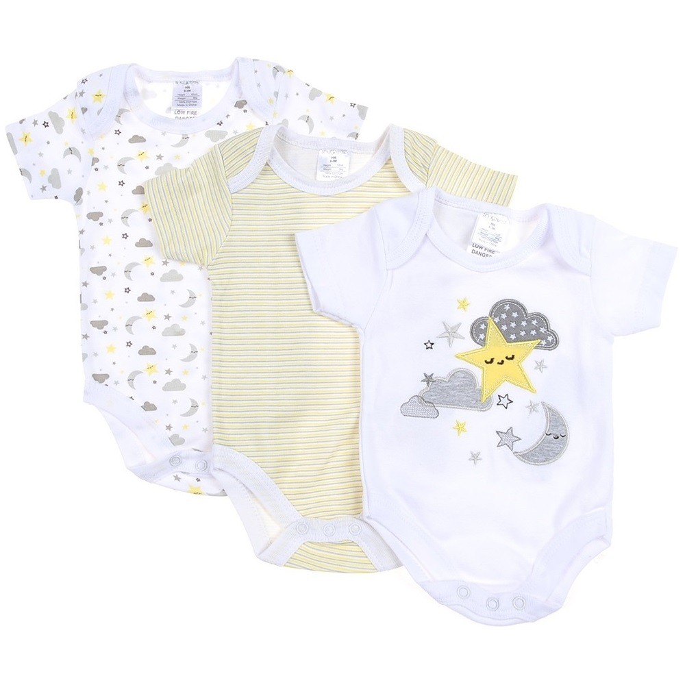 To The Moon & Back 3-Pack Onesie Set