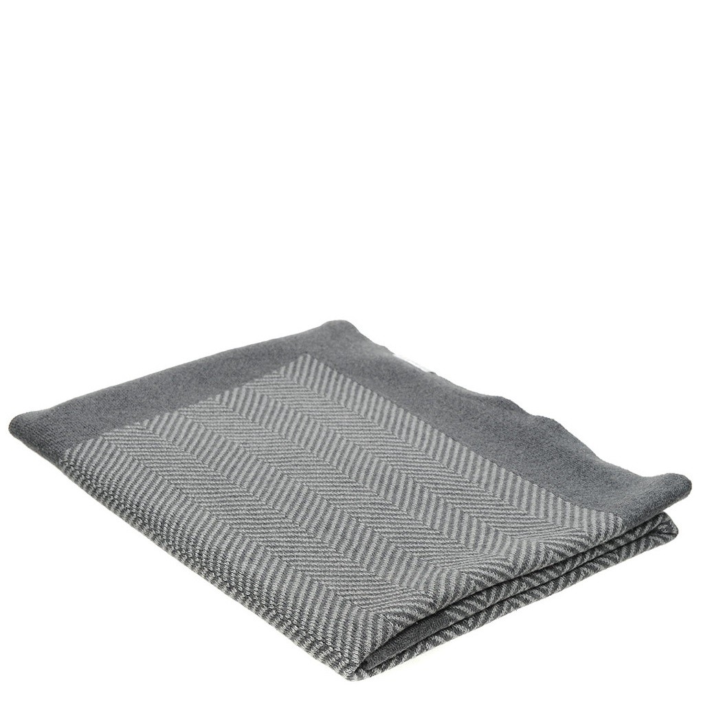 Snugzeez Grey Chevron Knitted Baby Blanket