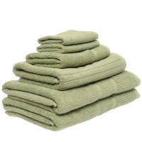 6 Piece Towel Set in Olive