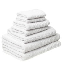 7 Piece Luxury 600GSM Towel Set in White