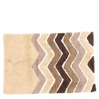 Cotton Tufted Bath Mat in Natural Combo