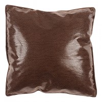 Vinyl Collection Cushion in Chocolate 40 x 40cm