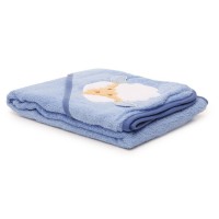 Hooded Towel - Blue Sheep
