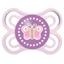 MAM Perfect Soother 0 months+ in Pink Butterfly