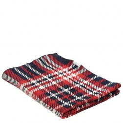 Snugzeez Red Check Knitted Baby Blanket